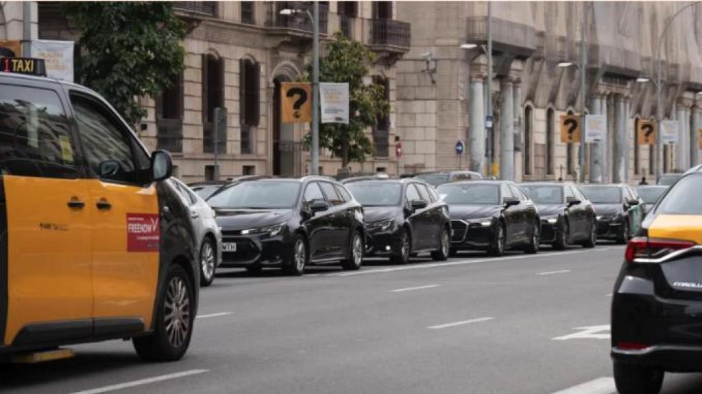 Imagen de VTC en Barcelona.