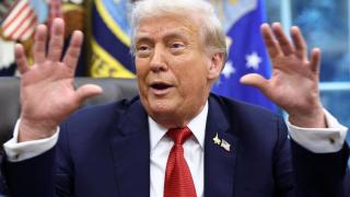 El presidente de EEUU, Donald Trump, este jueves en el Despacho Oval de la Casa Blanca.