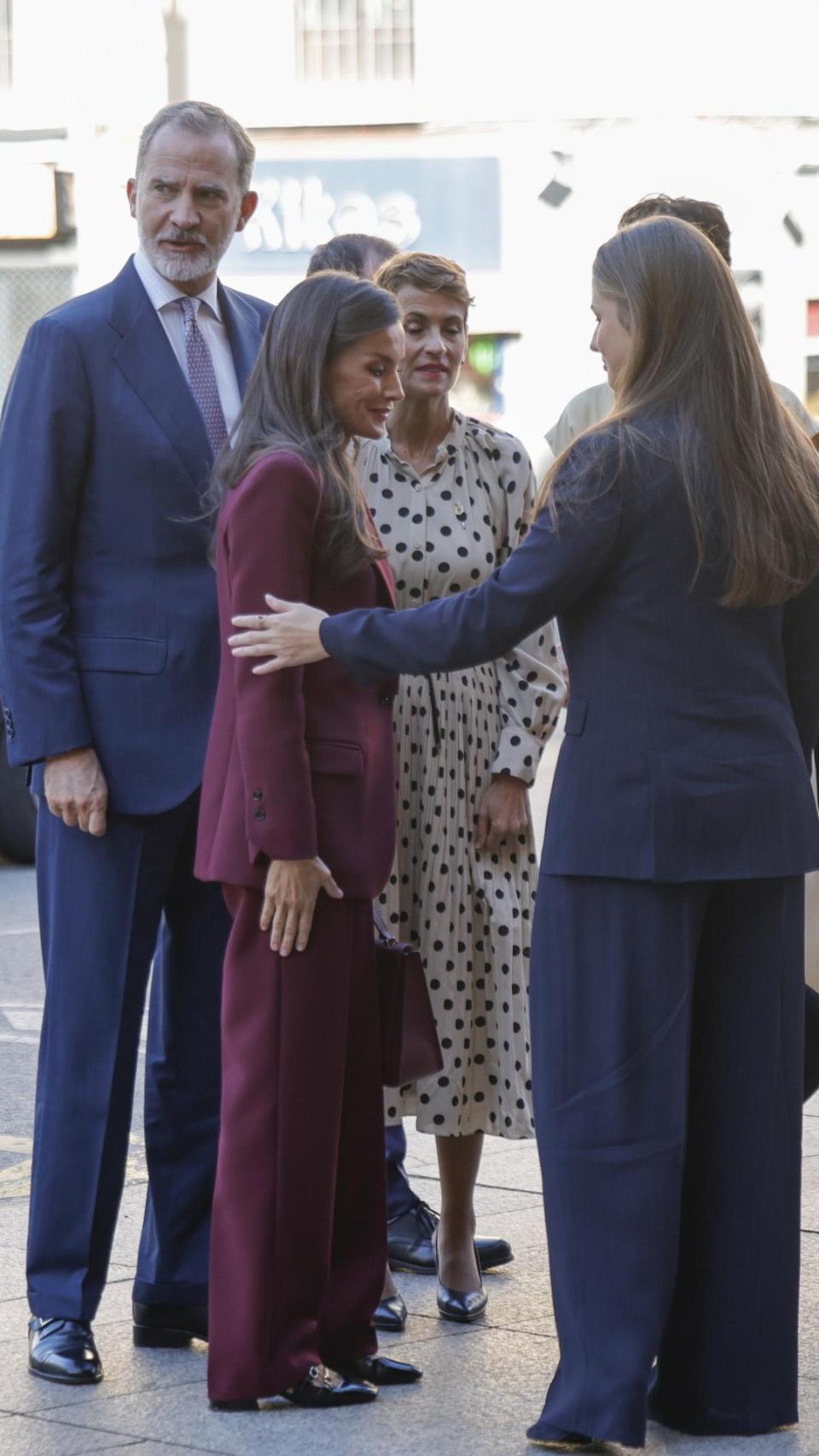 Felipe VI y la princesa Leonor.