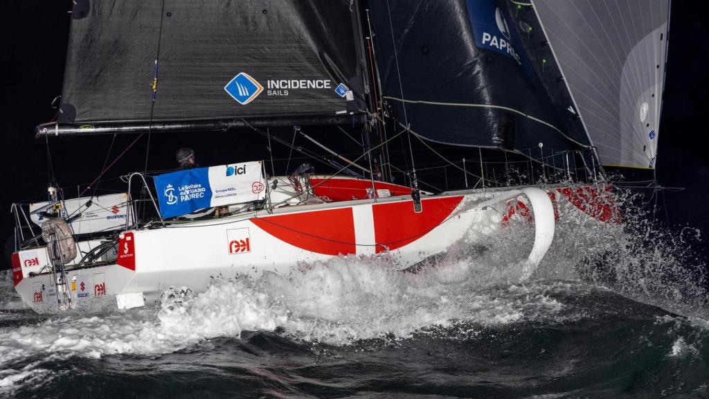 Alexis Loison minutos antes de cruzar la línea de llegada