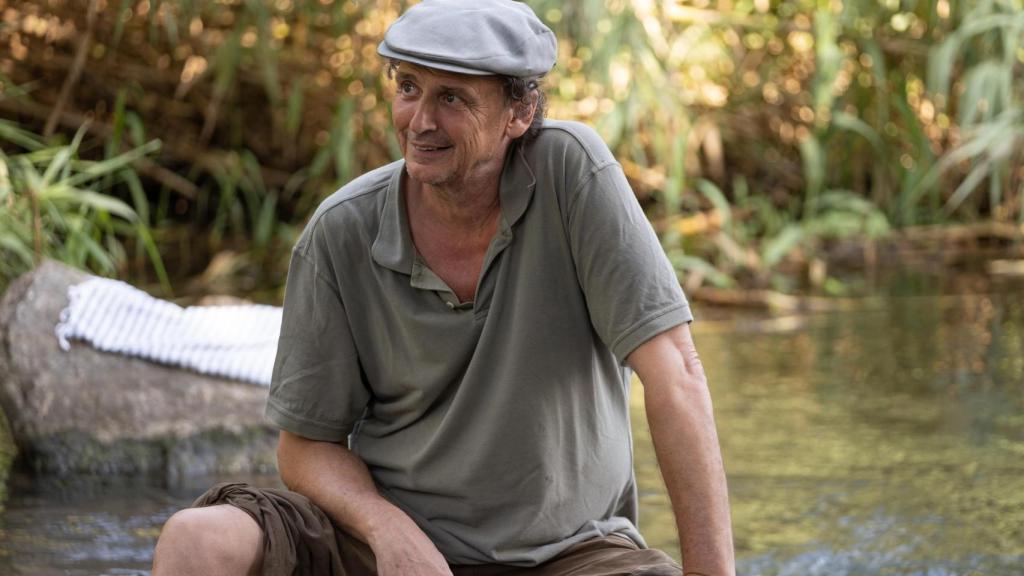 José Luis Guerin, durante el rodaje de la película. Foto: Óscar F. Orengo / Los ilusos films