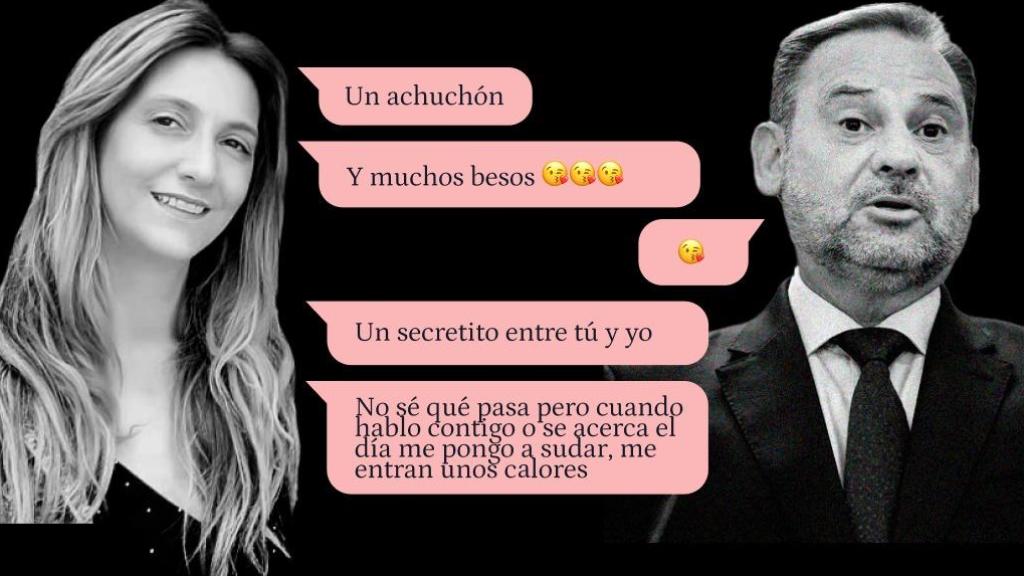Mensajes de WhatsApp entre Ábalos y Claudia Montes.