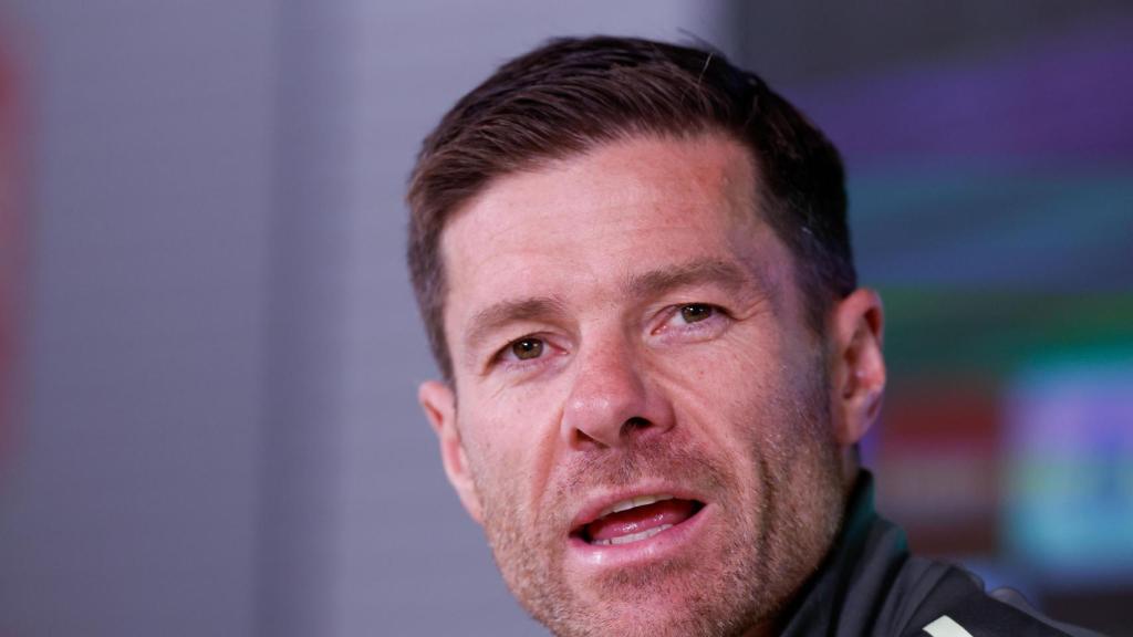 Xabi Alonso, durante la rueda de prensa previa al derbi.