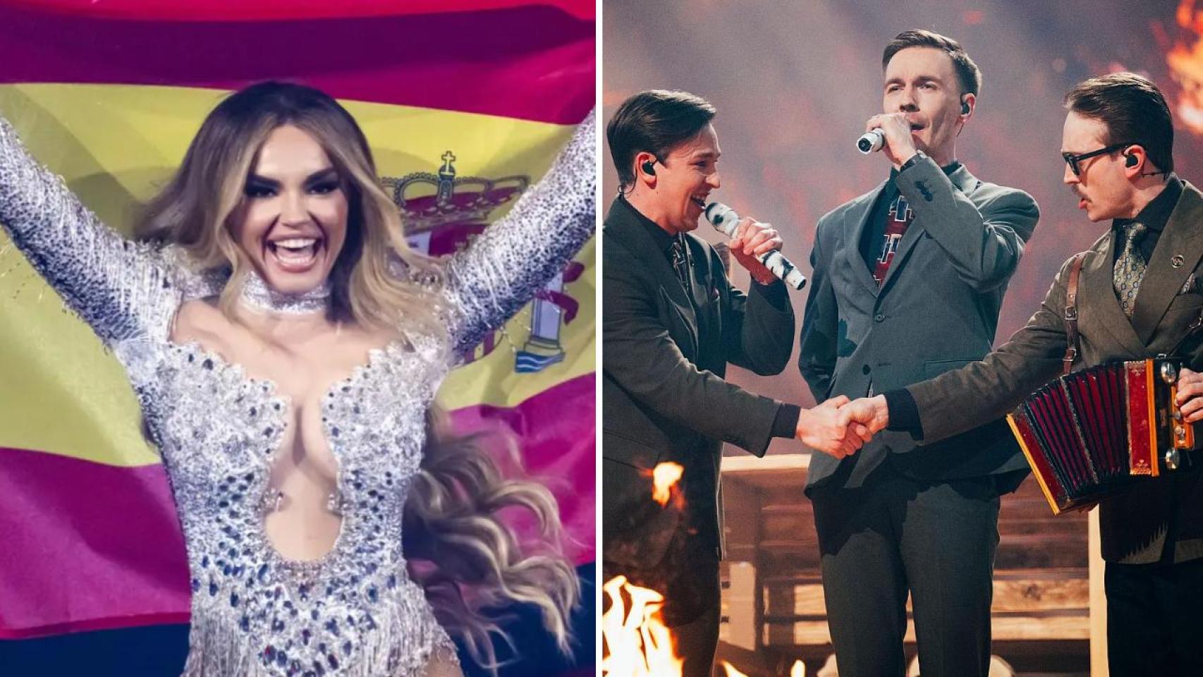 Melody y KAJ, representantes de España y Suecia en Eurovisión 2025.