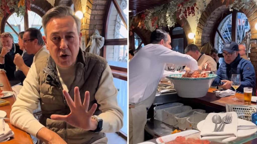 José Ribagorda en el Restaurante Nou Manolín.