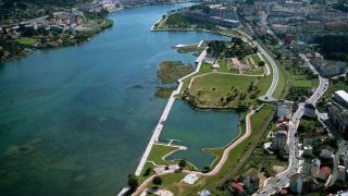 Panorámica de la ría de O Burgo en A Coruña (Cambre, Culleredo y Oleiros)
