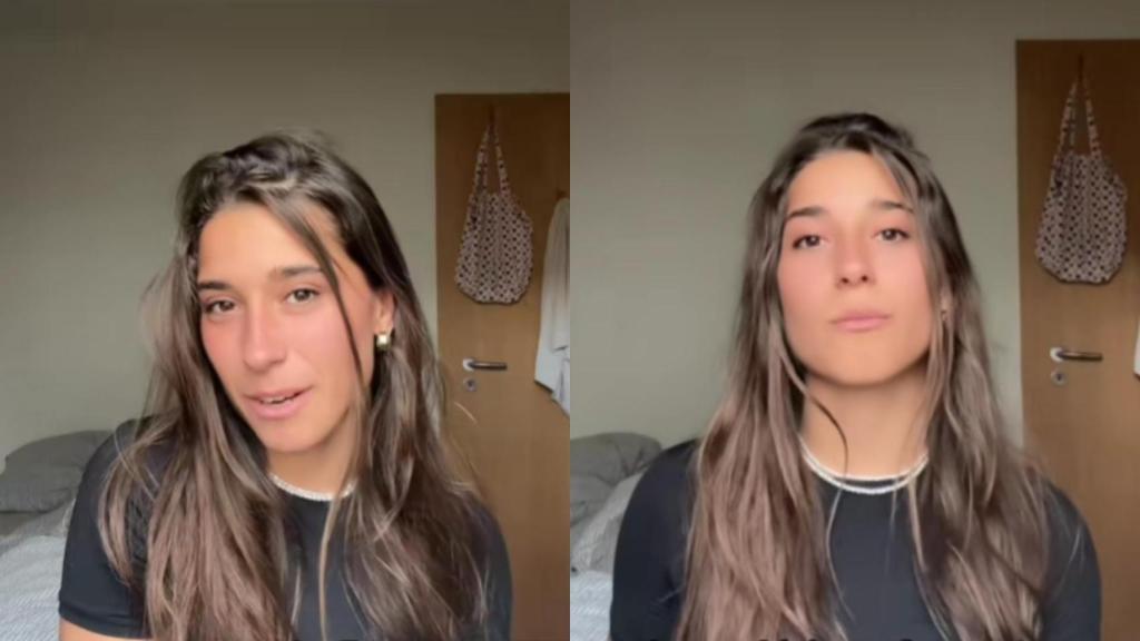 Paula explicando sus ingresos y gastos en Islandia.