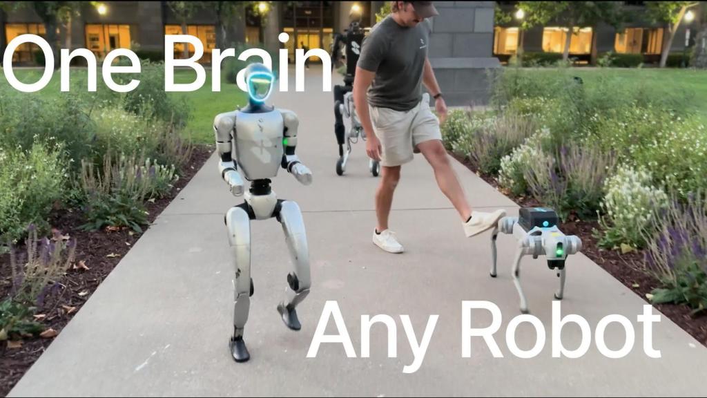 Skild Brain controlando los robots.