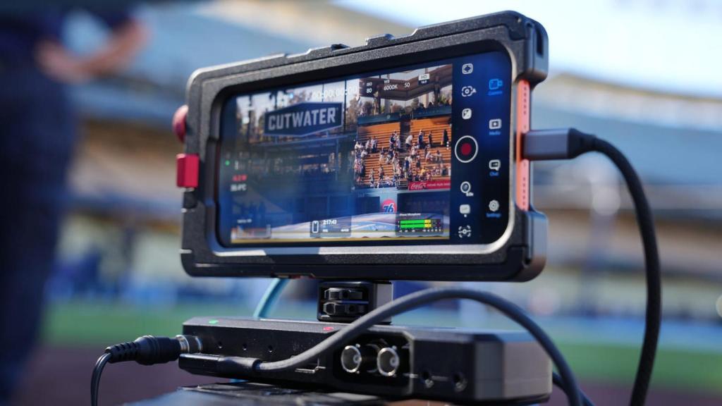 iPhone 17 Pro grabando.