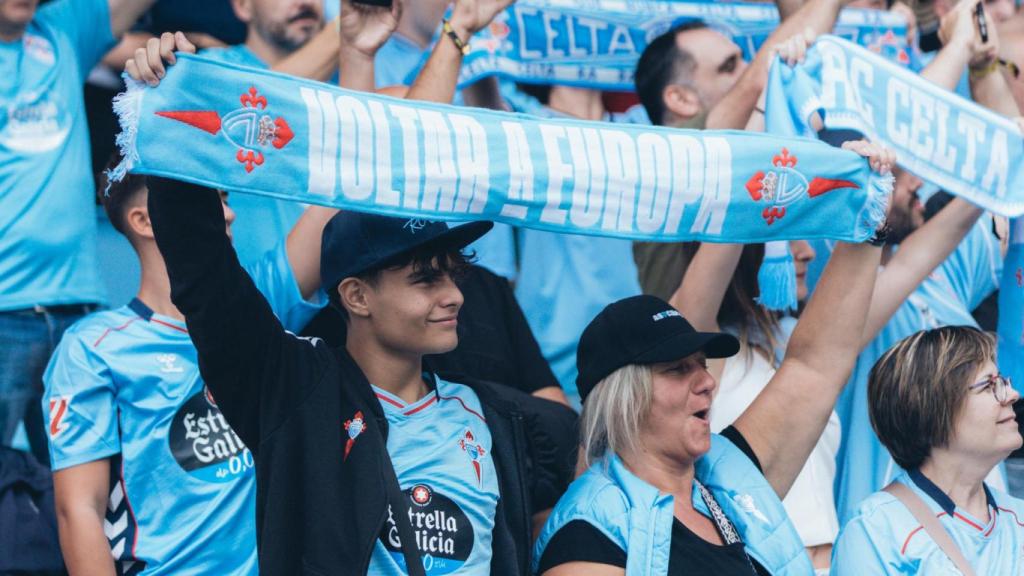 Aficionados del Celta en Balaidos