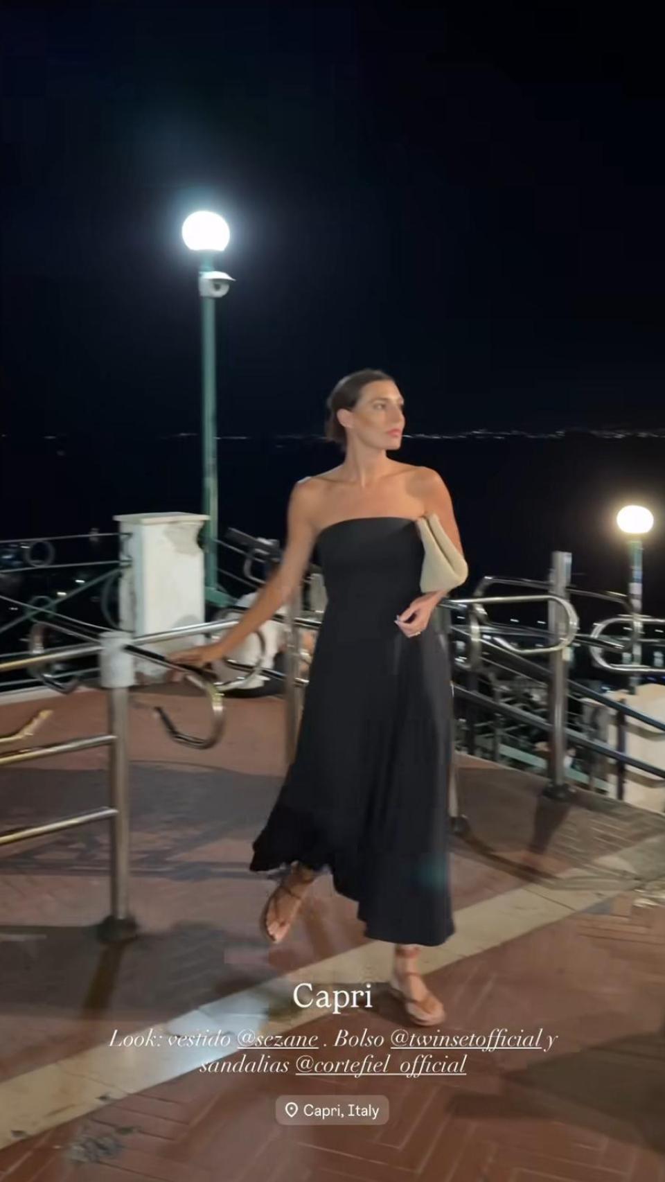 Eugenia Osborne, en un 'story' de Instagram.