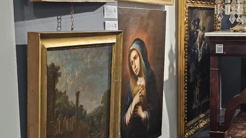 Algunas de las obras que se subastaron el pasado miércoles.