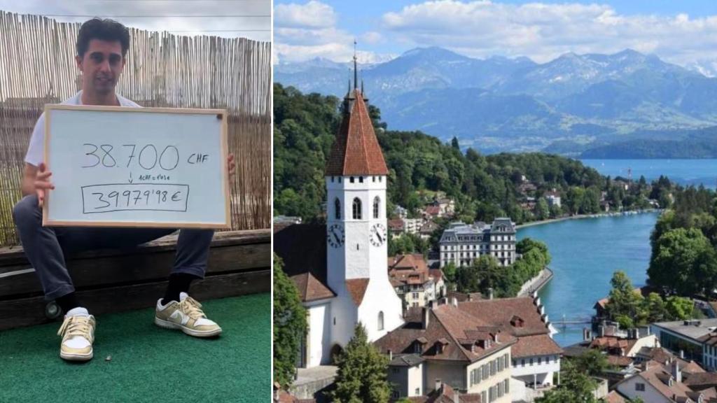 El joven asegura poder ahorrar casi 40.000 euros anuales con su salario suizo.
