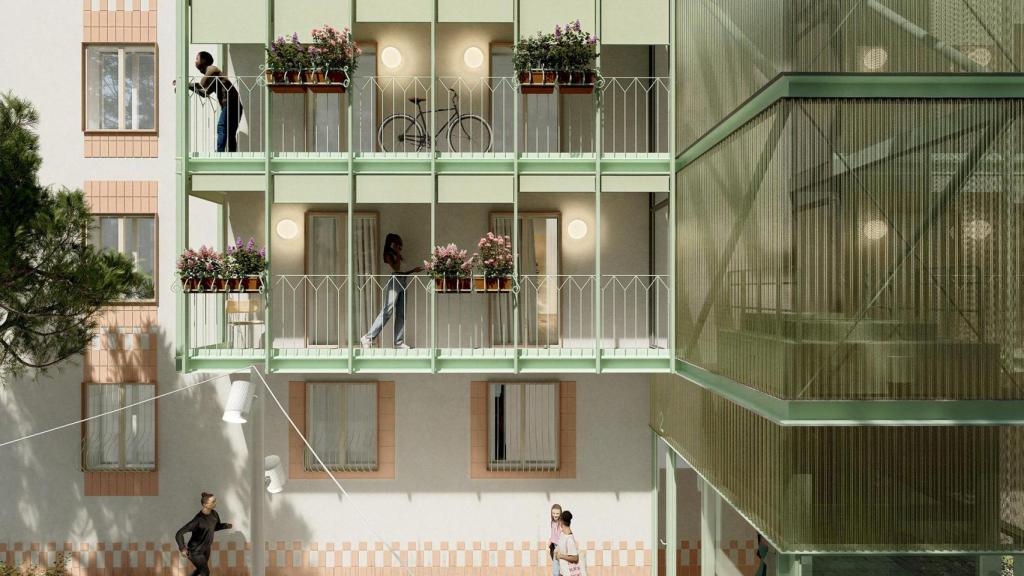 Recreación virtual del plan de rehabilitación en el barrio de Virgen del Remedio de Alicante.