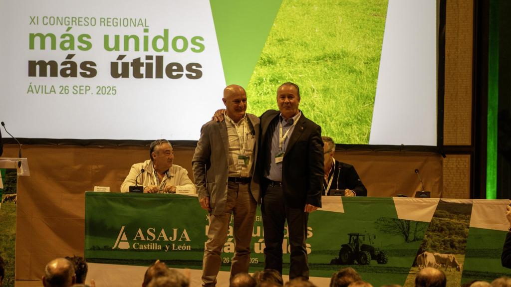 Donaciano Dujo, tras reelegido presidente de Asaja en Castilla y León, este viernes