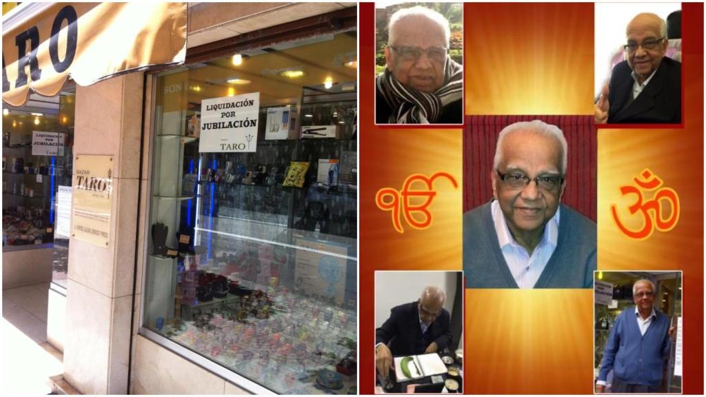 Taro y un montaje de imágenes de Tarachand cedido por Rajesh.