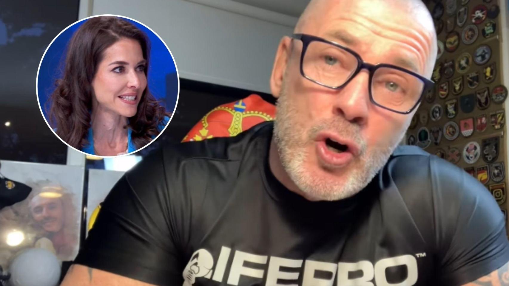 Dani Esteve y Esther Yáñez en un fotomontaje de BLUPER.