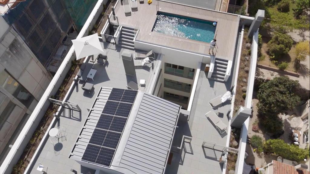 La terraza de Waka Madrid.