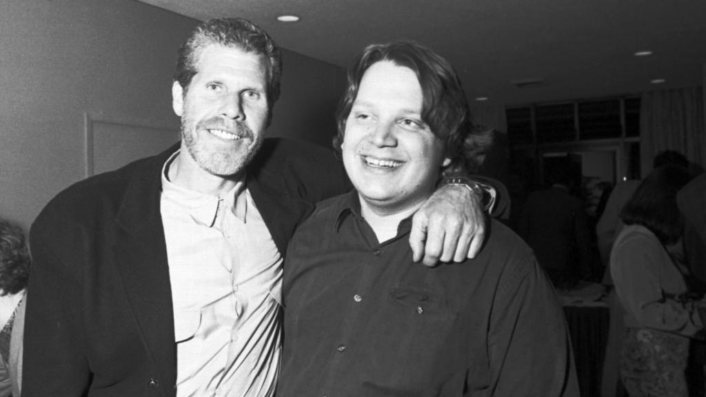 Ron Perlman con Guillermo del Toro en el Festival Internacional de Cine.