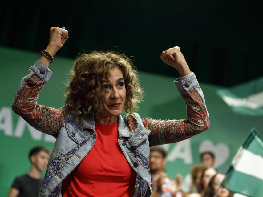 La secretaria general del PSOE-A, María Jesús Montero, participa en un acto público.