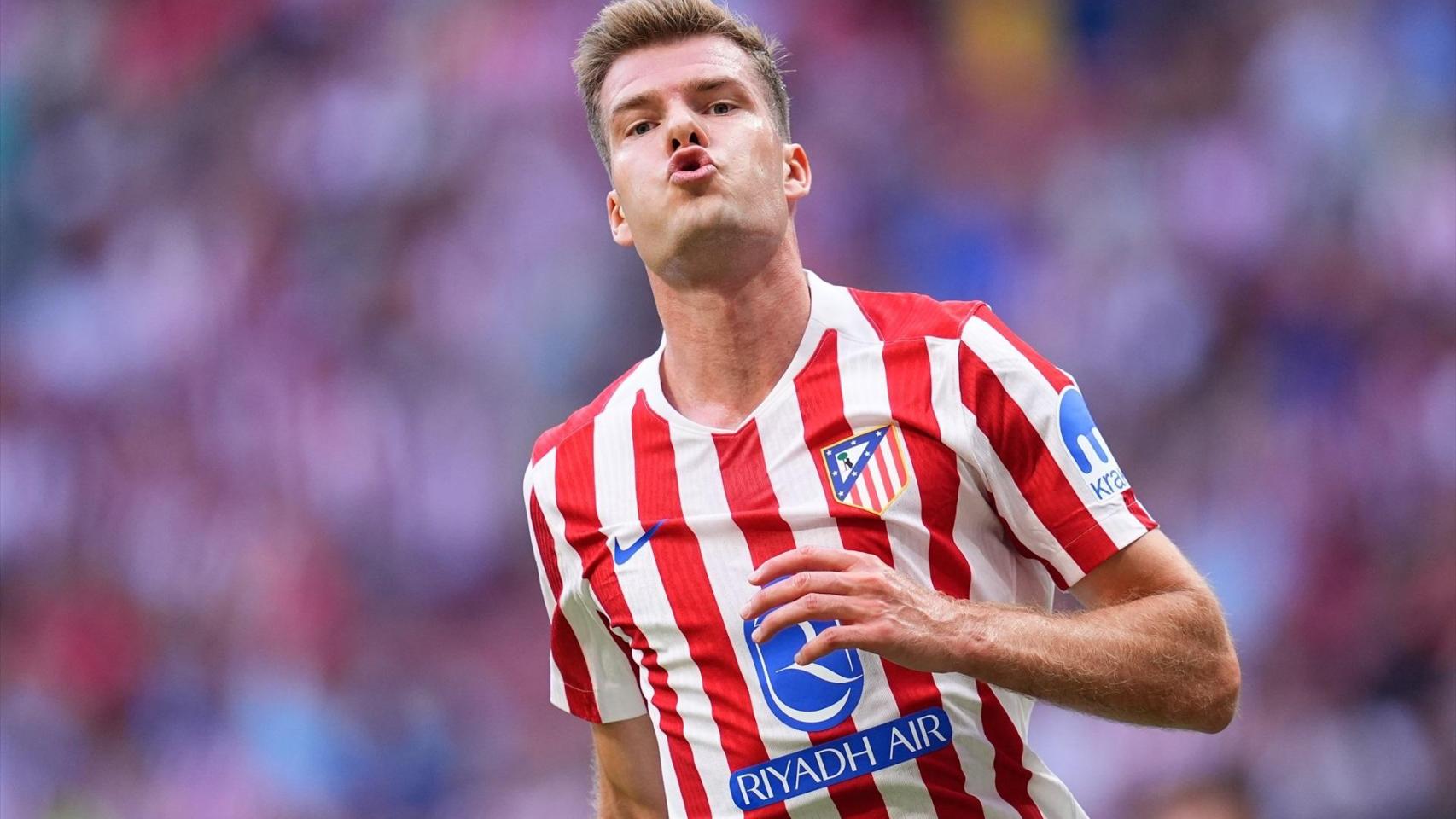Sörloth, con el Atlético de Madrid