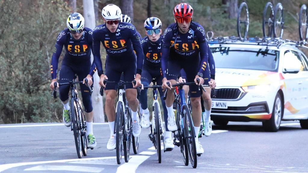 La selección española de ciclismo, en su preparación para el Mundial de Kigali