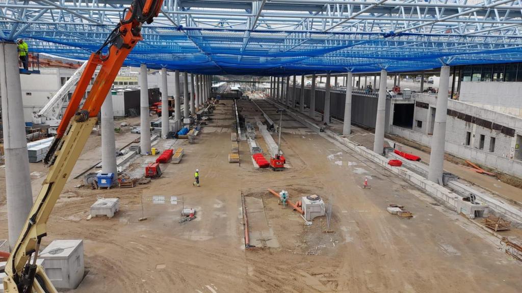 Estado de las obras de la estación intermodal de A Coruña