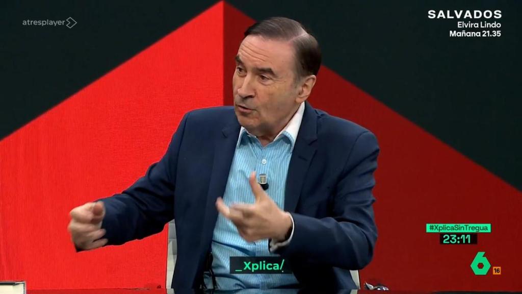 Pedro J. Ramírez durante su intervención en el programa.