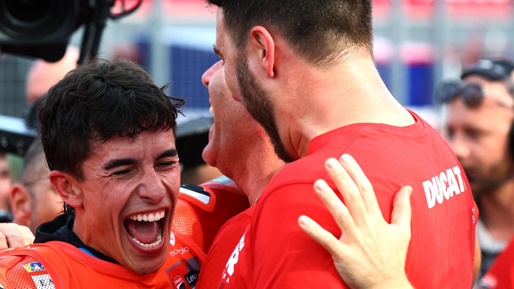 Marc Márquez, tras ganar el Mundial de MotoGP.