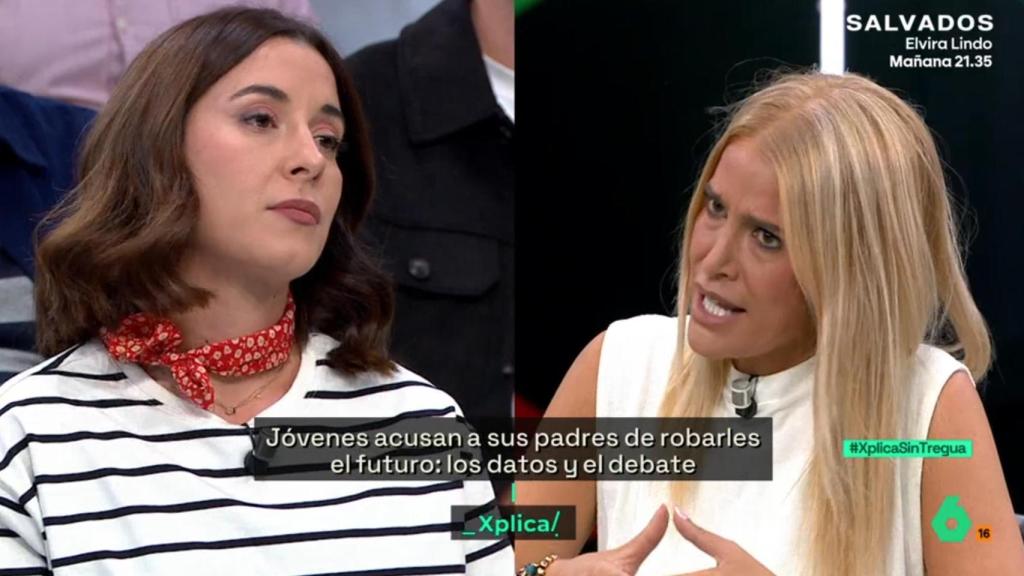 Paloma Martín y Afra Blanco en 'laSexta Xplica'.