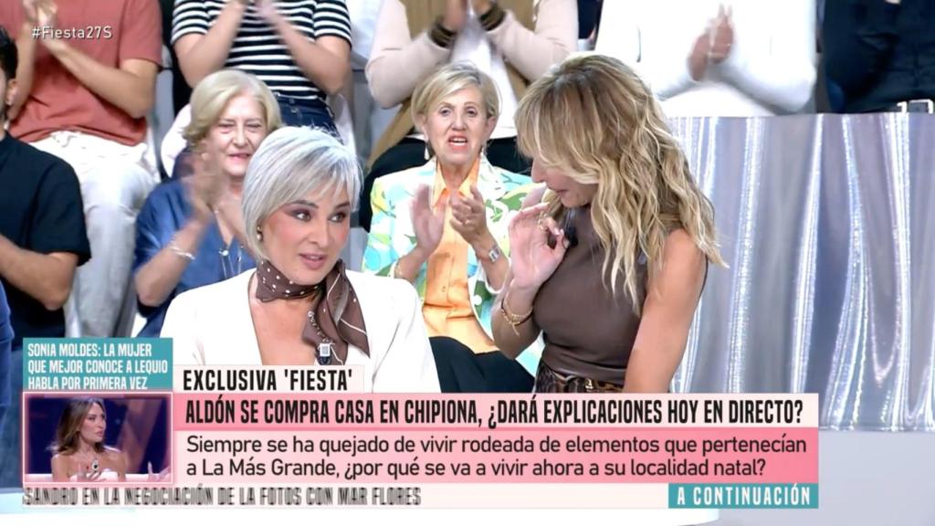 Ana María Aldón y Emma García en 'Fiesta'.