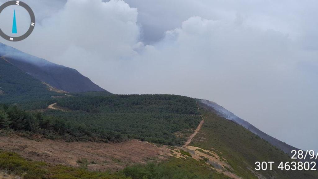Nivel 2 por un incendio forestal en Cerezo de Arriba (Segovia)