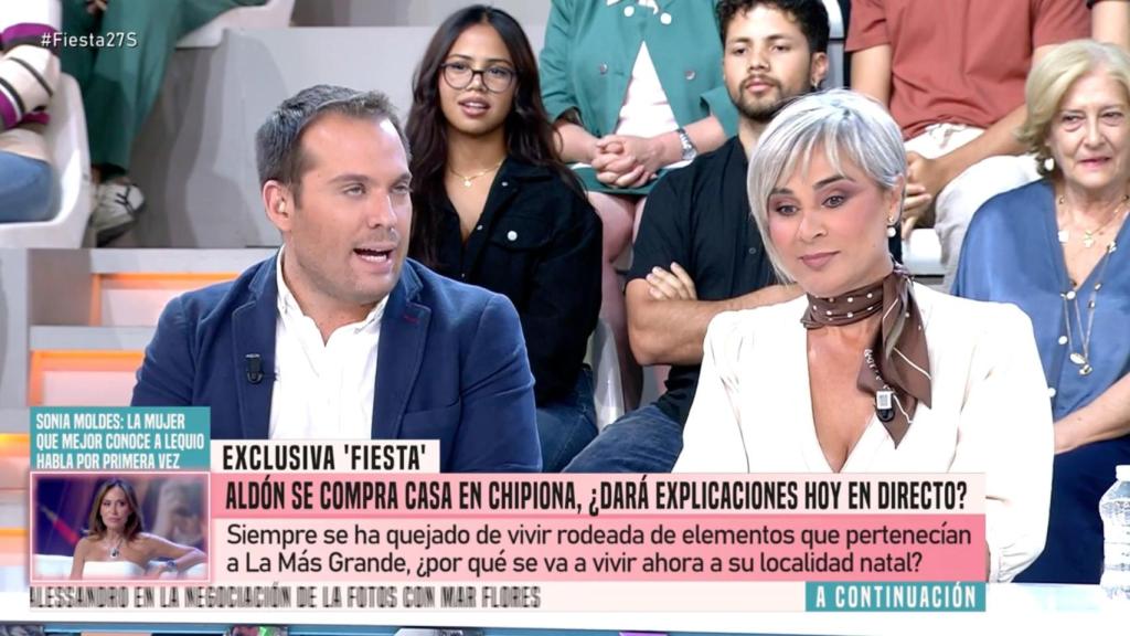 Saúl Ortiz y Ana María Aldón en 'Fiesta'.