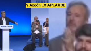 Azcón, en el vídeo compartido por Pilar Alegría.