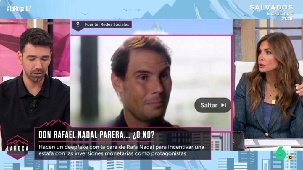 Jesús Espinosa y Nuria Roca en 'La Roca'.