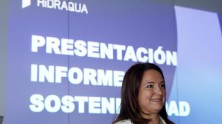 Amelia Navarro presenta el informe de Sostenibilidad de Hidraqua.