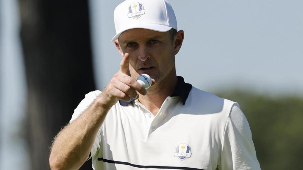Justin Rose, en la última jornada de la Ryder Cup.