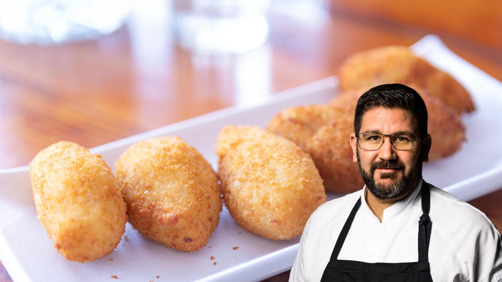 El chef Dani García en un montaje de El Español