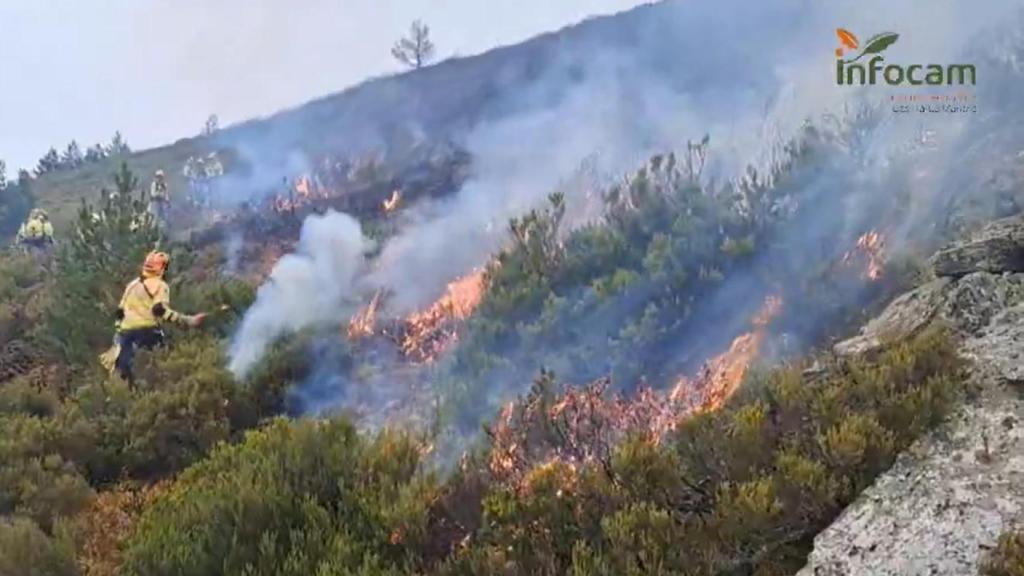 Incendio de Peñalba de la Sierra (Guadalajara). Foto: Plan Infocam.