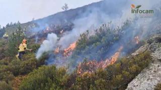Incendio de Peñalba de la Sierra (Guadalajara). Foto: Plan Infocam.