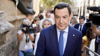 Juanma Moreno, en el Parlamento de Andalucía.