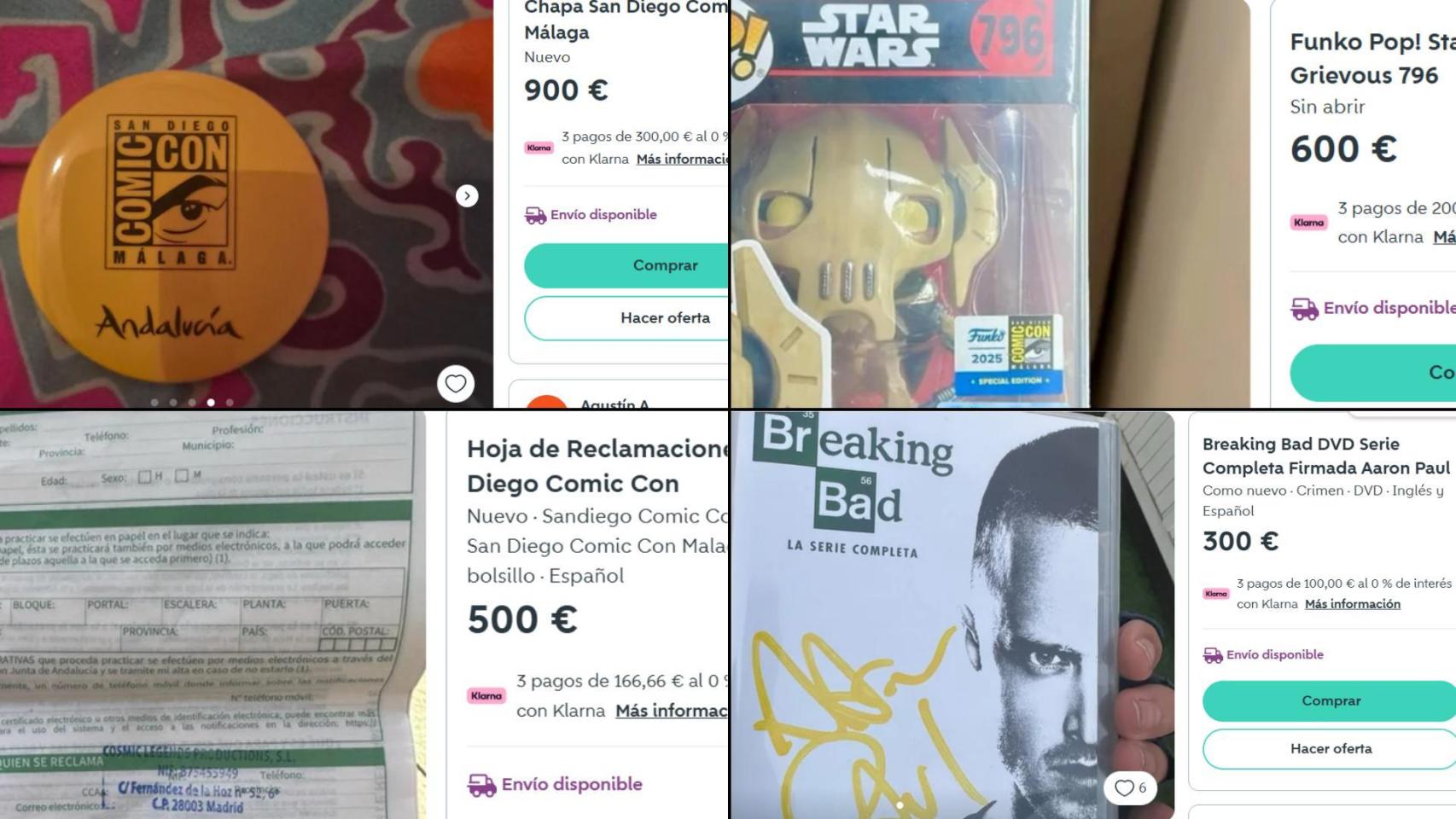 Un montaje con alguno de los productos que se venden en la plataforma.