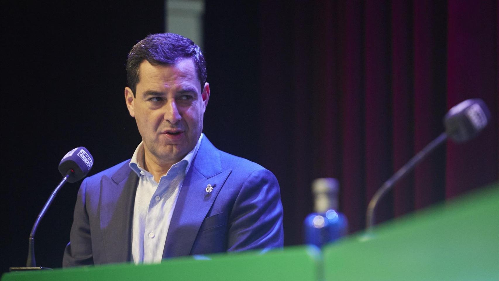 Juanma Moreno, presidente de la Junta de Andalucía.