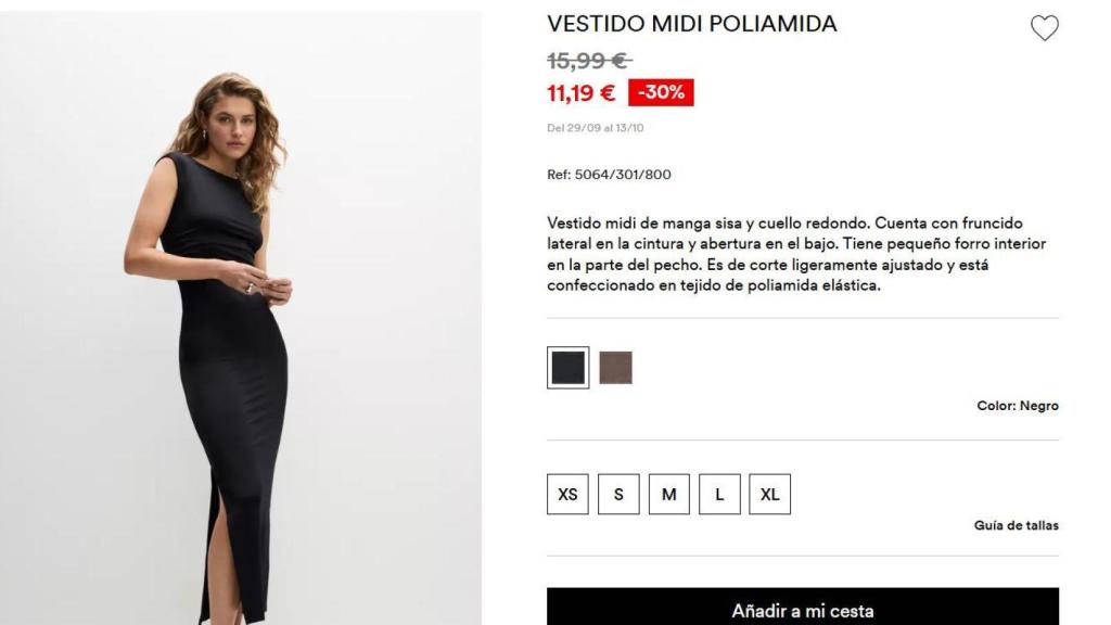Vestido midi. Ref. 5064/301/800