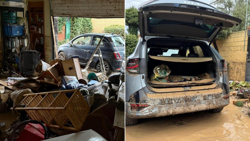 Así amanecía Cadrete tras la tormenta