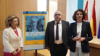El consejero de Sanidad, Alejandro Vázquez, presenta la campaña de vacunación 2025-2026 de la gripe, la Covid-19 y el VRS en Castilla y León, este lunes