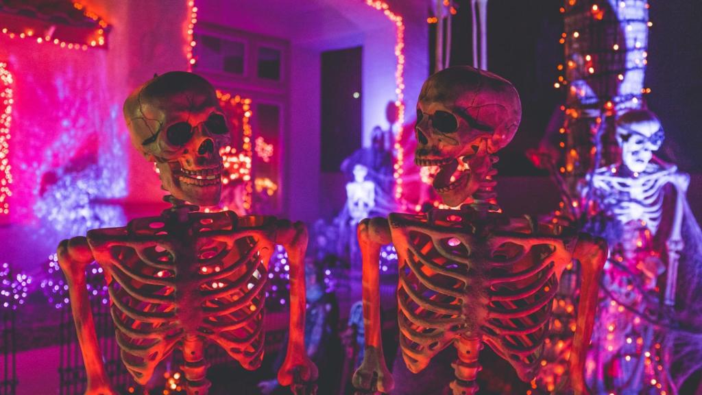Decoraciones de Halloween.