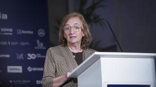 Cristina Herrero, presidenta de la Autoridad Independiente de Responsabilidad Fiscal (AIReF), durante su intervención en la primera jornada del VI Observatorio de la Sanidad 'Una nueva forma de entender la salud'.