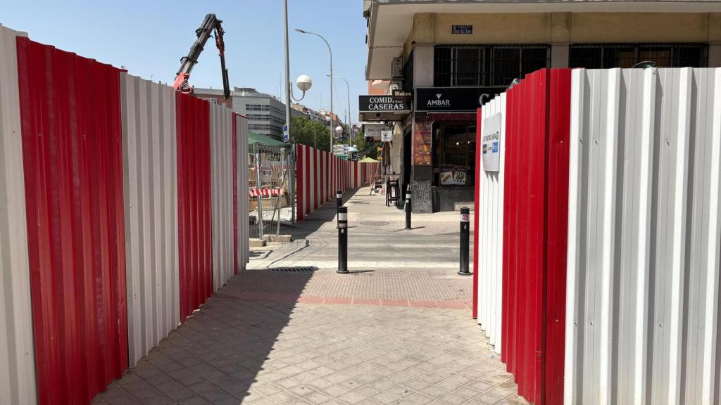 Avenida del Mediterráneo, en obras.