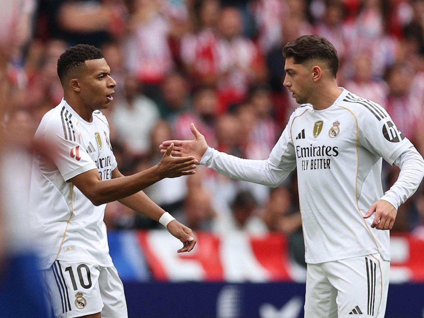 Valverde, durante el partido contra el Atlético de Madrid.